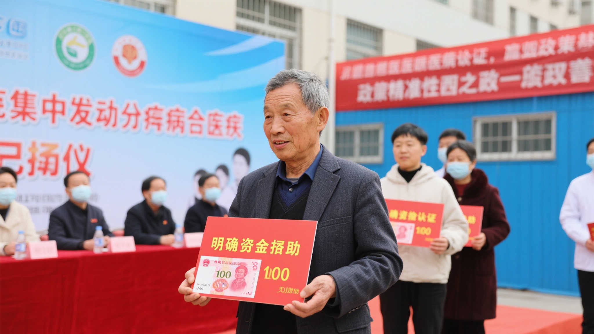 此次活动集中向符合条件的患病者进行了资金