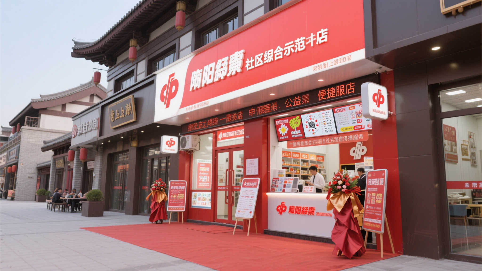 渭南福彩社区综合体首店揭幕上上国风 近日,渭南市首家福彩社区综合体示范店正式