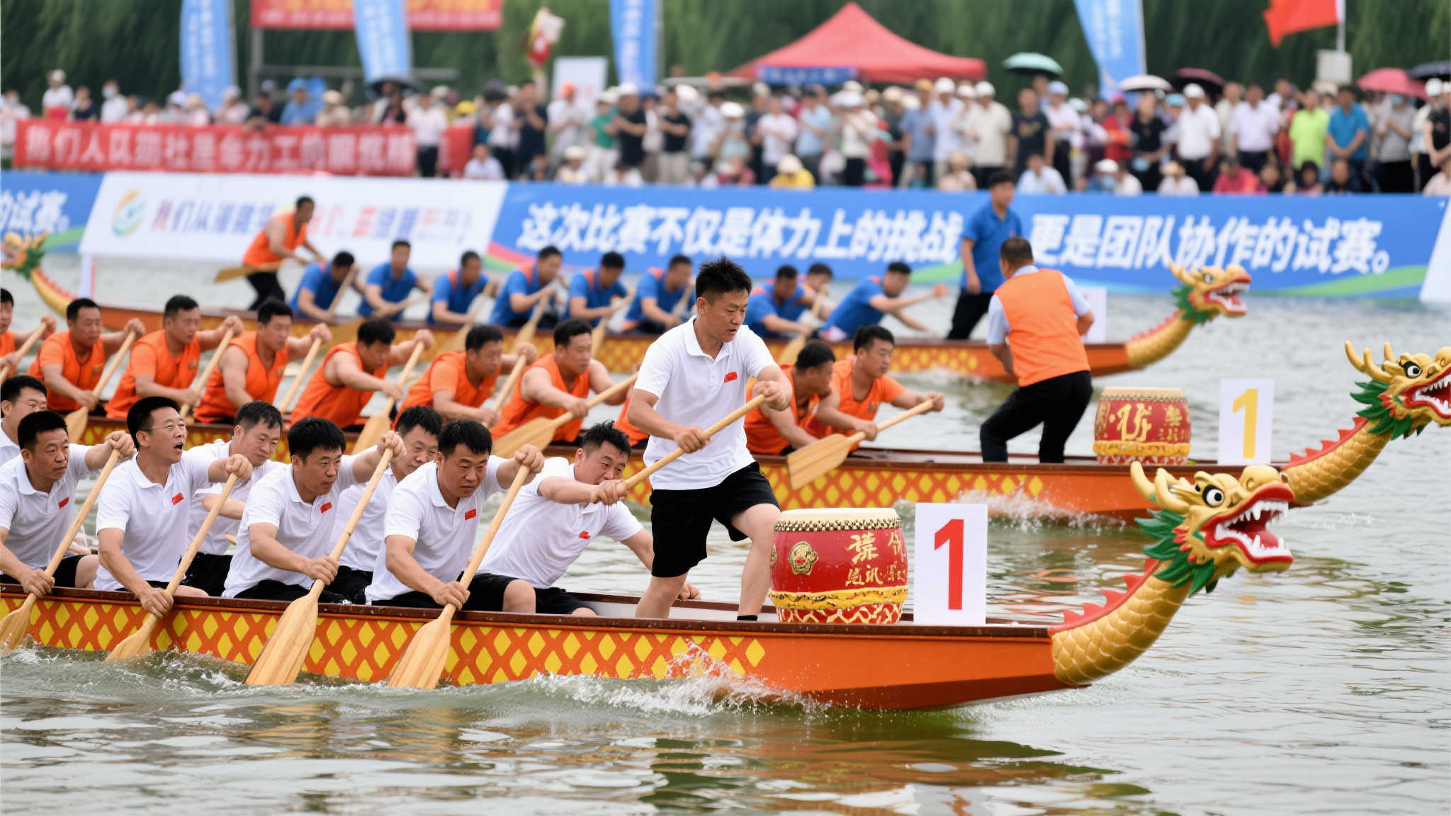 龙舟竞渡展活力 宝坻区“体彩杯”2025天津全民健身运动会龙舟赛暨京津冀职工邀请赛盛大开幕