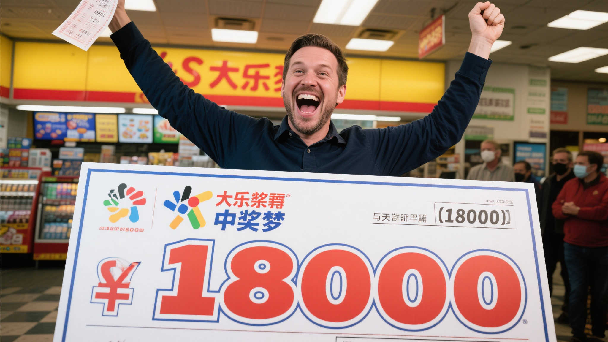 想象一下，某天你发现自己中了1800万的