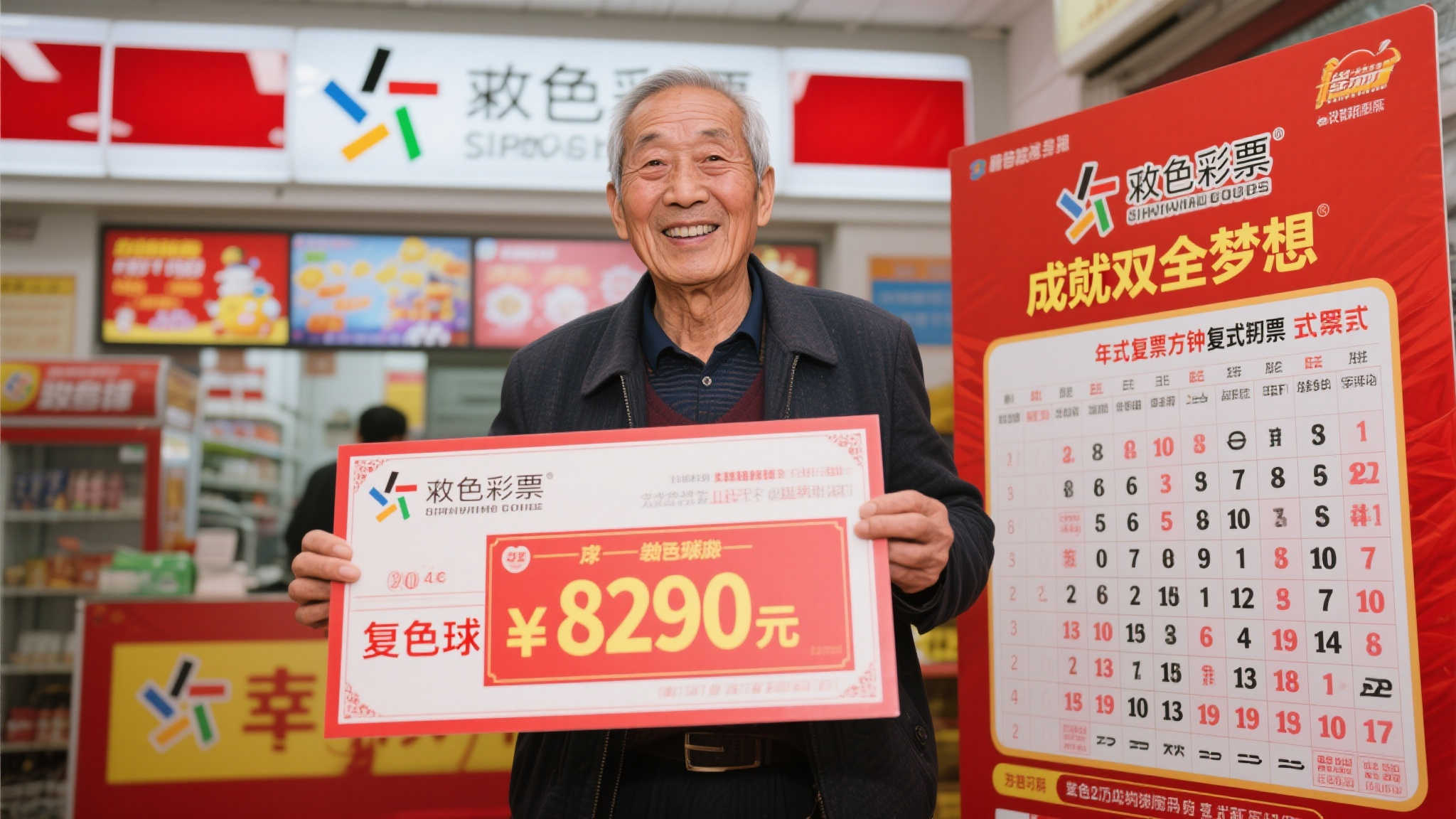 老彩民耗时两小时钻研号码，终揽双色球829万大奖