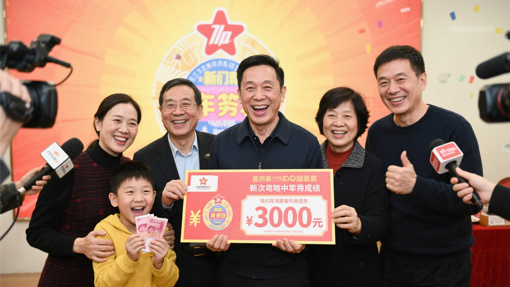 此外，他的家人也在采访中透露，这次中奖不