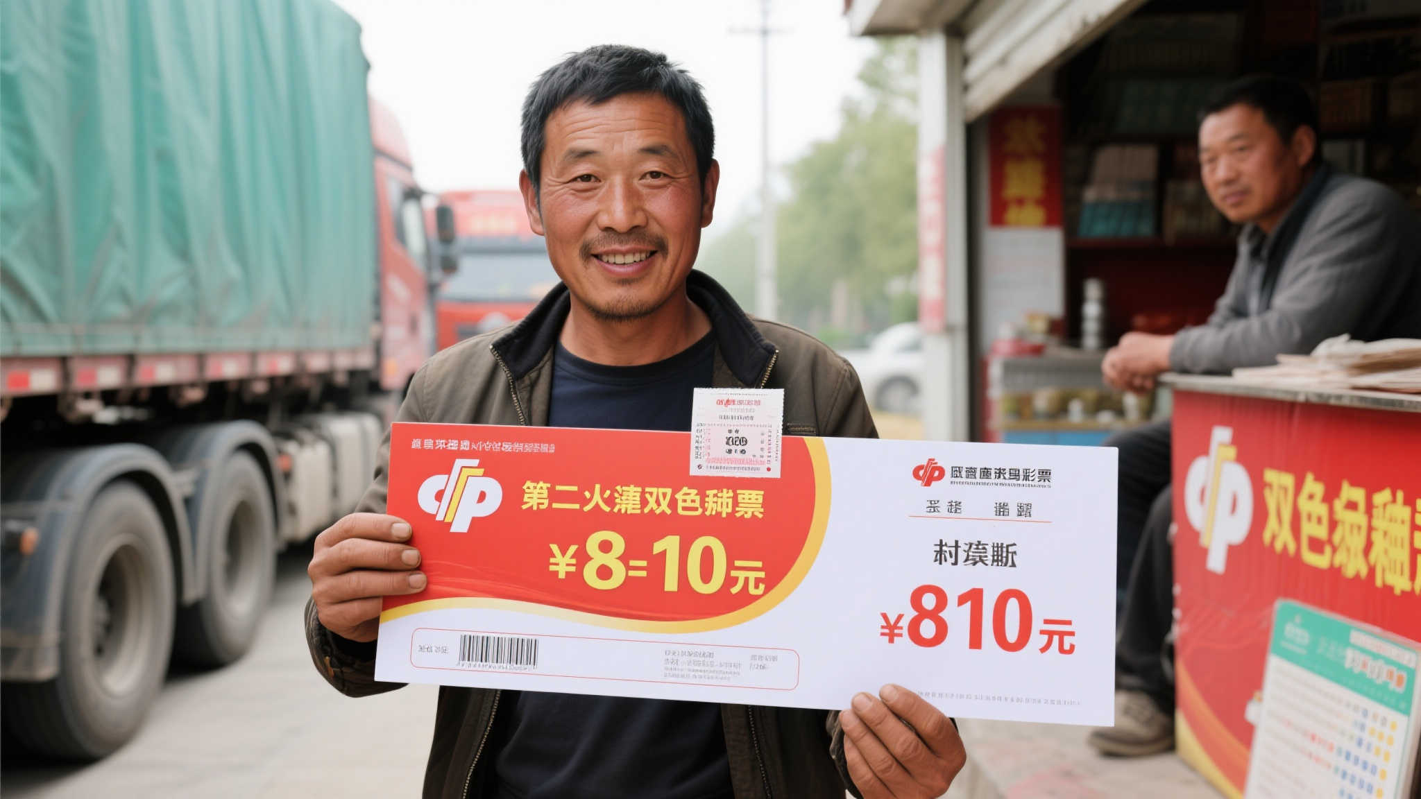 货车司机8元喜中双色球72万：两年前初识彩票心满意足