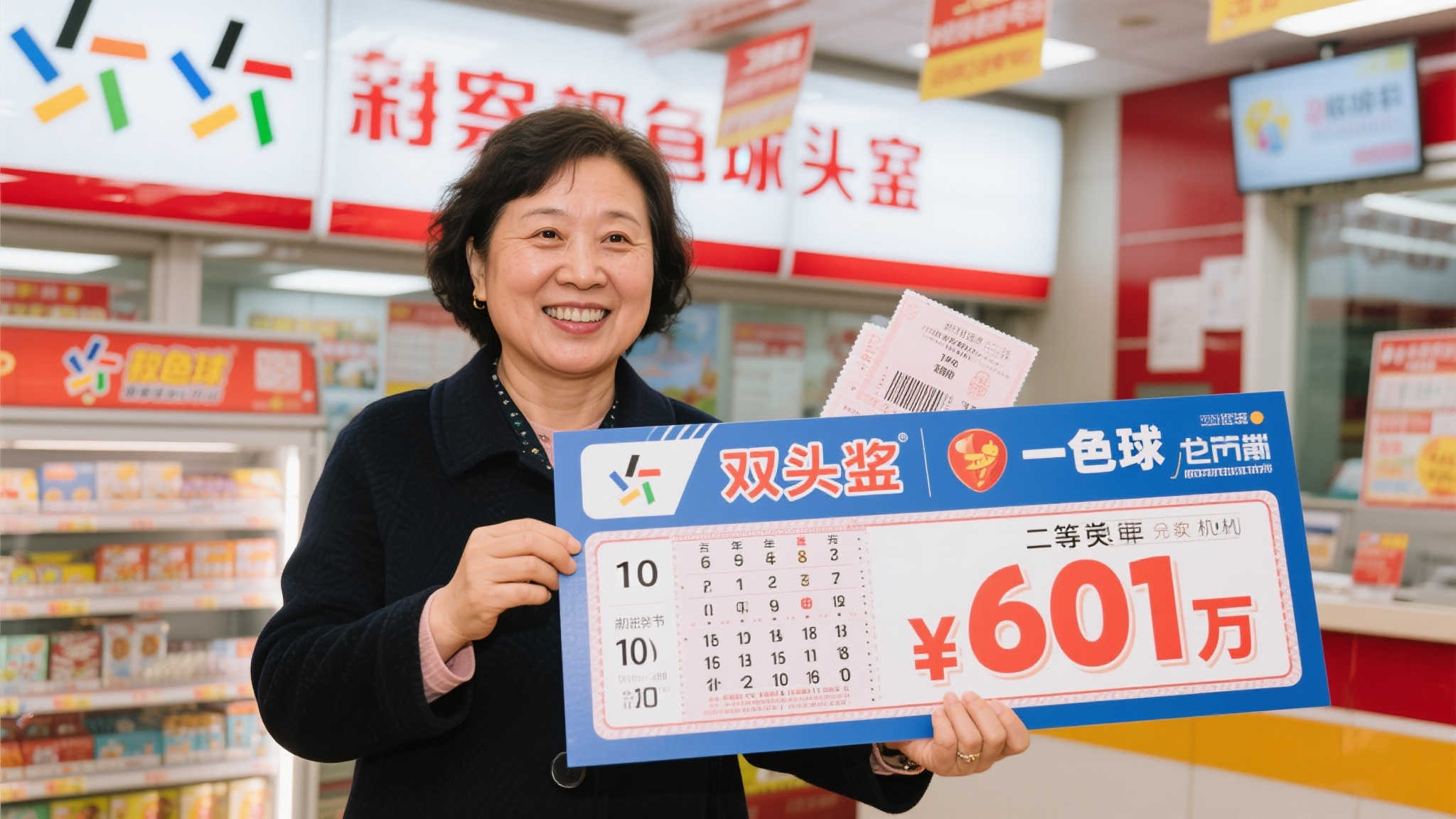 据相关报道，这位女士是一位资深彩民，多年