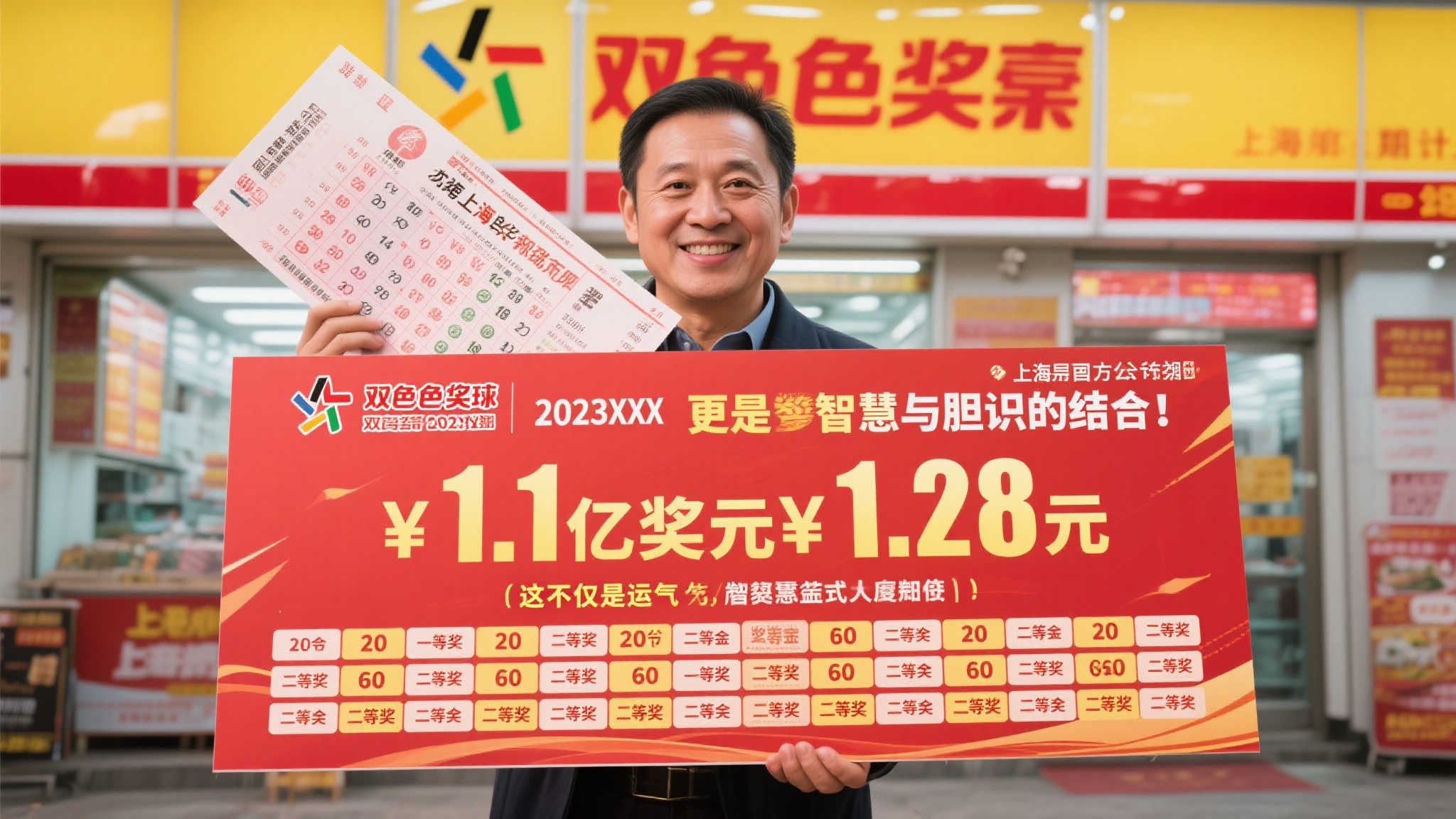 惊爆！上海彩民独揽双色球1.28亿，狂中20注一等奖+60注二等奖！