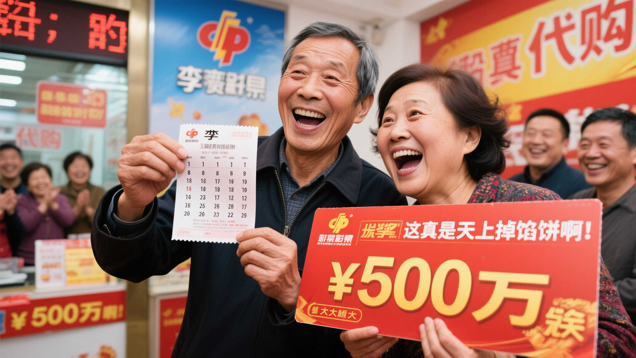 当开奖号码公布时，老李起初并没有太在意，